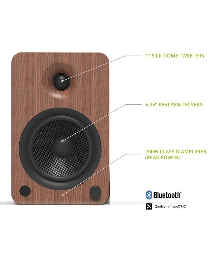 Kanto YU6 Powered Bookshelf Speakers with Built-In Bluetooth - Pair ...