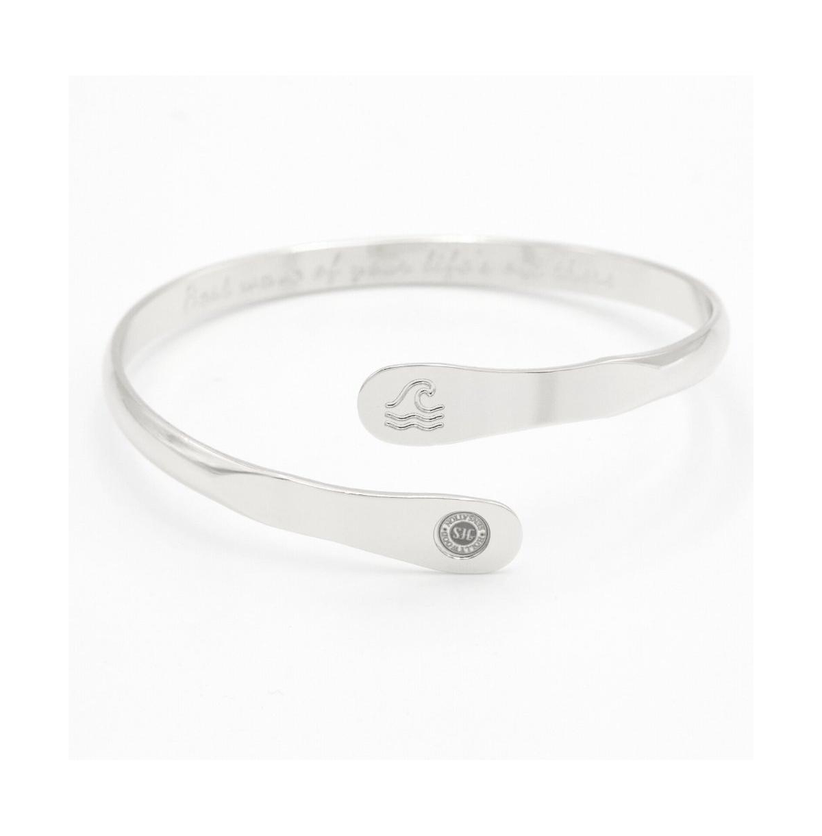 Wave Bracelets, Engraved Best wave of your life's out there - Silver