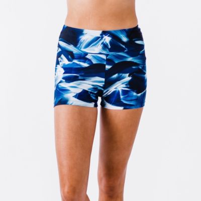 Women's Chlorine Resistant High Waisted Swim Shorts