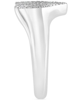 EFFY&reg; Diamond Pav&eacute; Heart Ring (1/3 ct. t.w.) in Sterling Silver