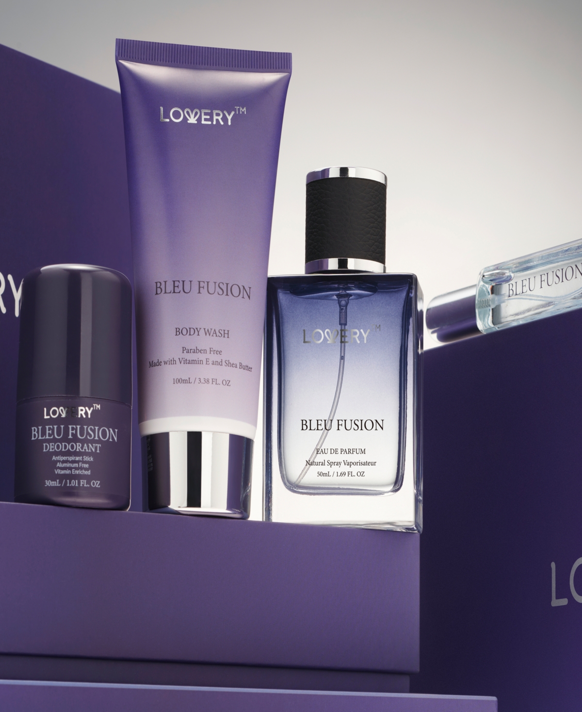 Shop Lovery Men's 4-pc. Bleu Fusion Eau De Parfum Gift Set In No Color
