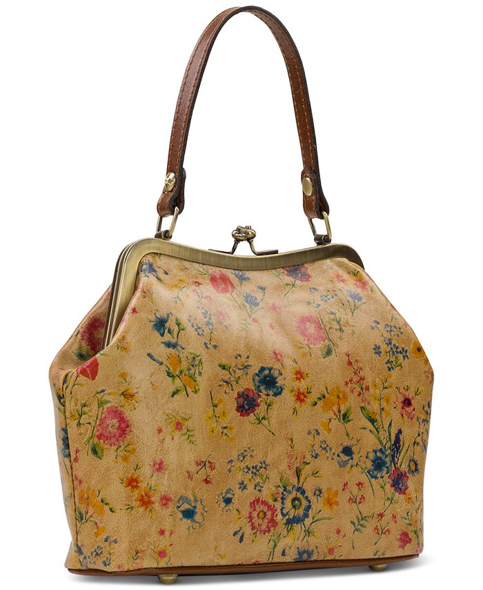 Patricia nash laureana leather frame satchel top