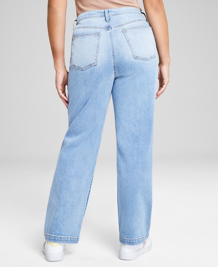 And Now This Women's Ultra-High-Rise Straight-Leg Jeans, Created for ...