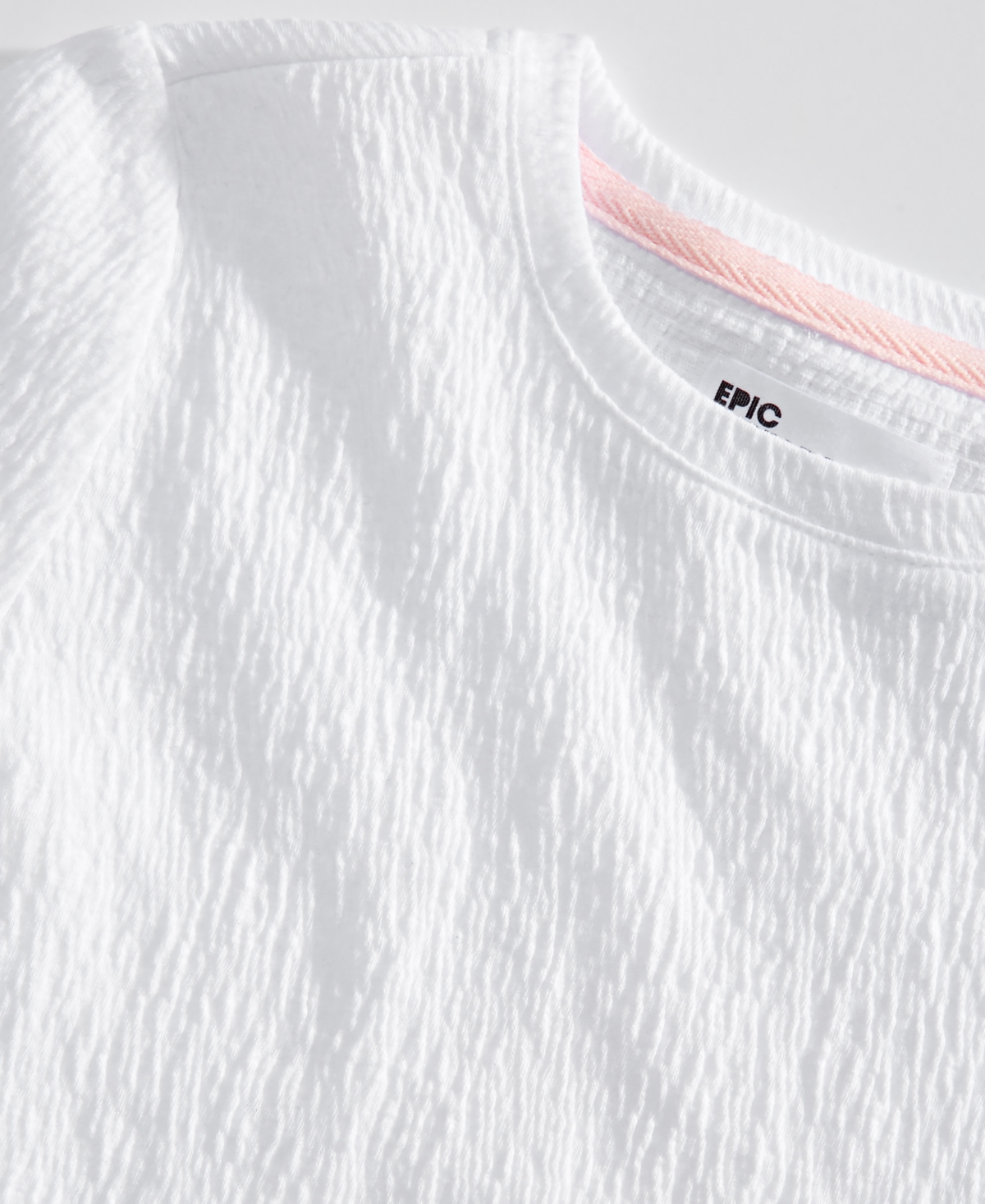 Epic Threads Big Girls Solid-Color Textured T-Shirt, Created for Macy's