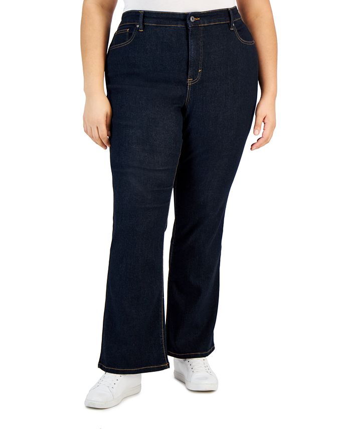 Style & Co Plus Size High-Rise Bootcut Jeans, Created for Macy's - Macy's