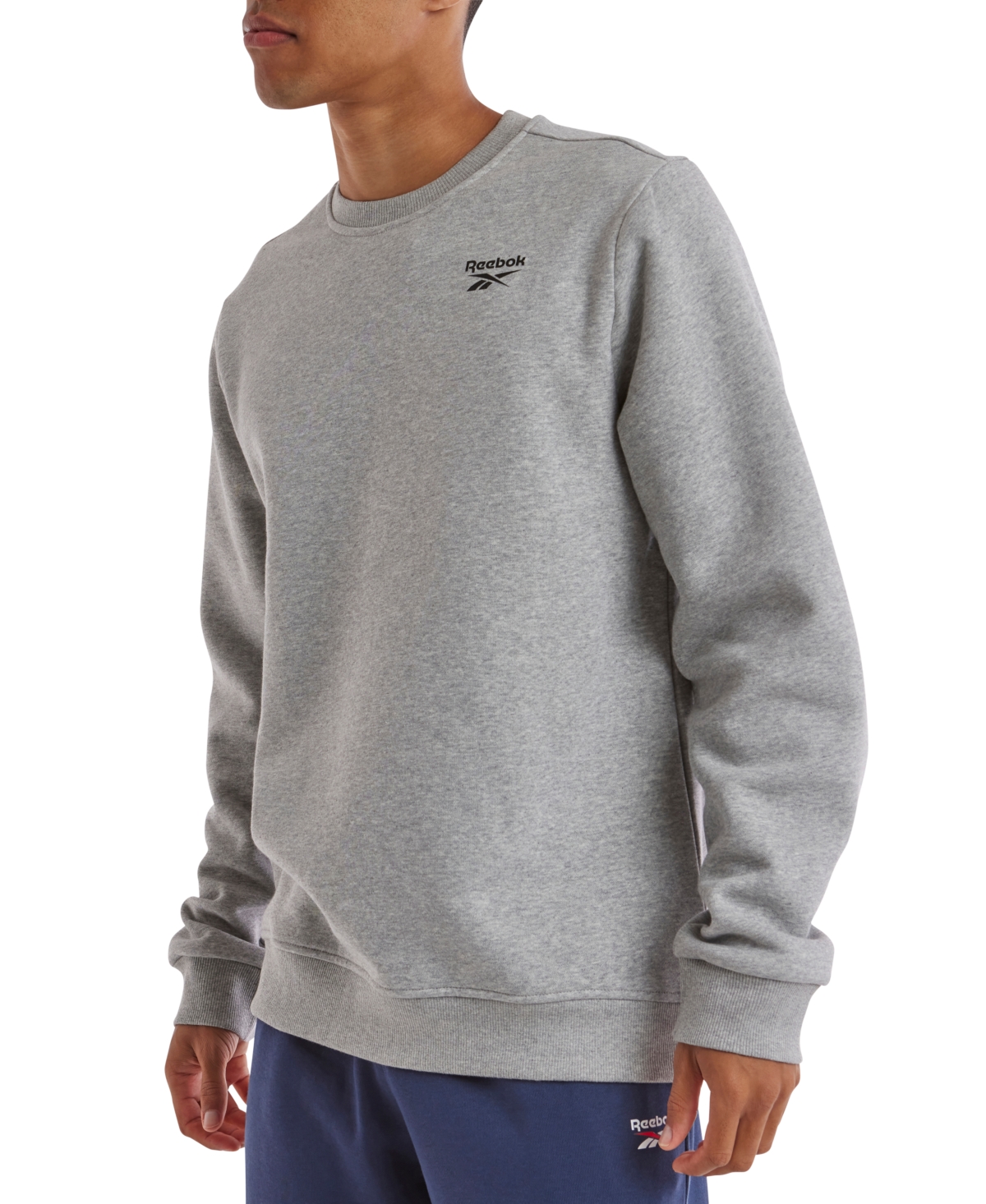 Reebok Men's Identity Vector Regular-fit Logo-print Fleece Sweatshirt In Mgh
