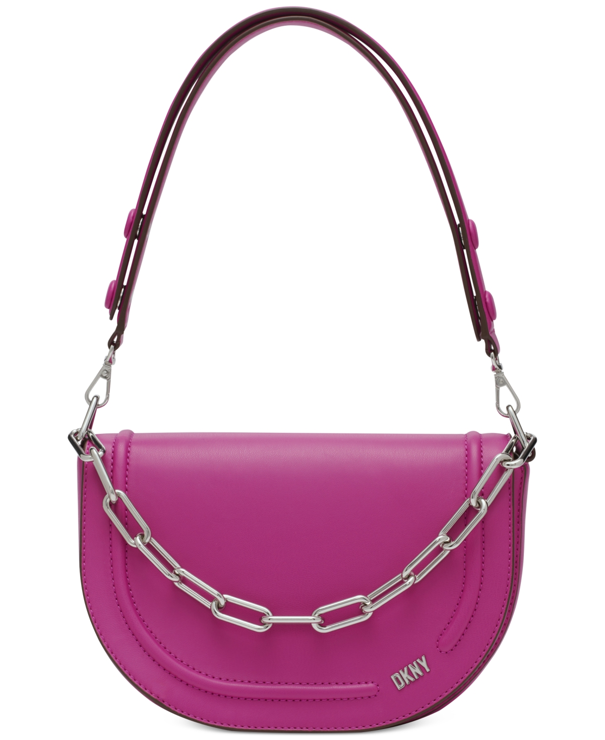 Dkny Orion Convertible Flap Shoulder Bag In Dark Orchid