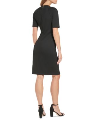 Tommy Hilfiger Women's Button-Trim Sheath Dress - Macy's