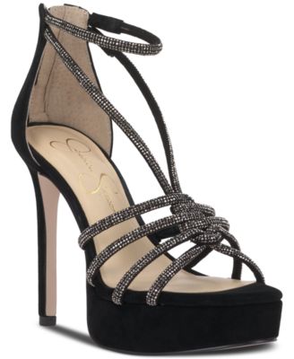 Jessica Simpson Women s Suvrie Embellished Strappy Platform Sandals Macy s