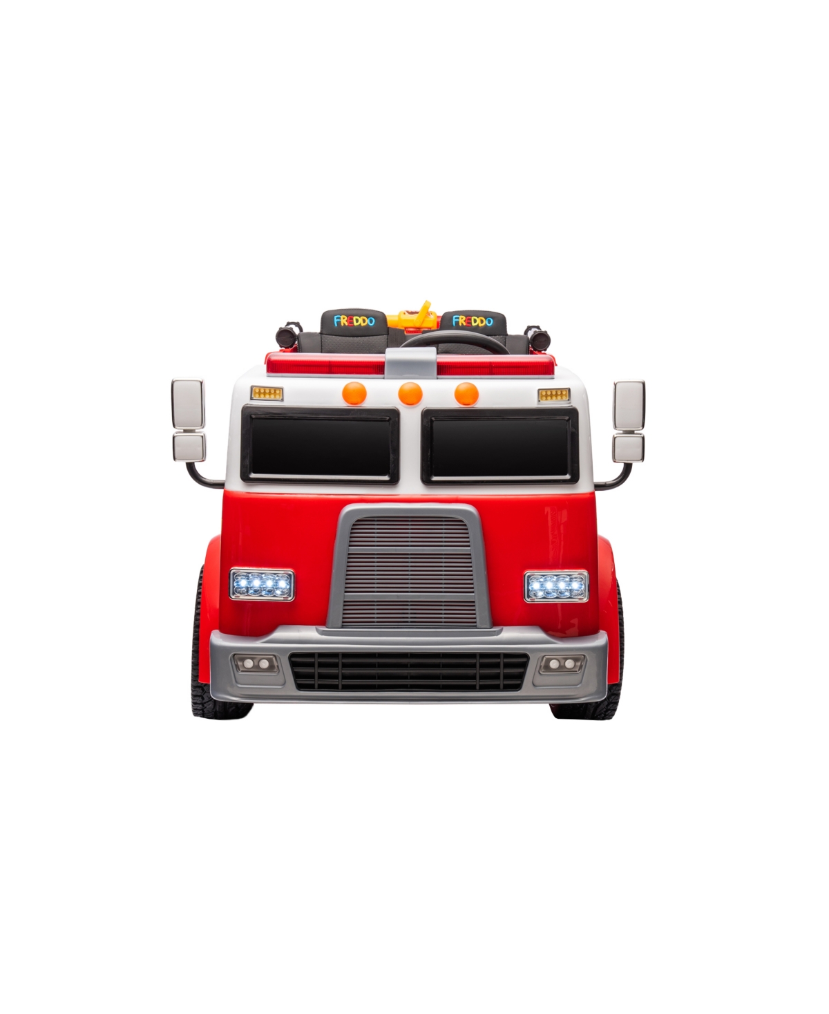 Shop Freddo Fire Truck 24 Volt 2-seater Ride-on With Led Lights, Water Shooter, Parental Control In Red