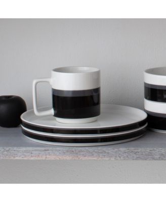 Colorstax Stripe 16-Piece Dinnerware Set, Service for 4