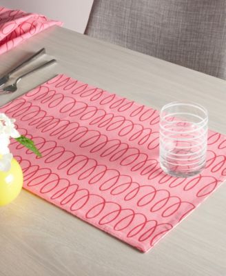in the Loop Placemats Reversible 4 Pack Set, 13" x 19"