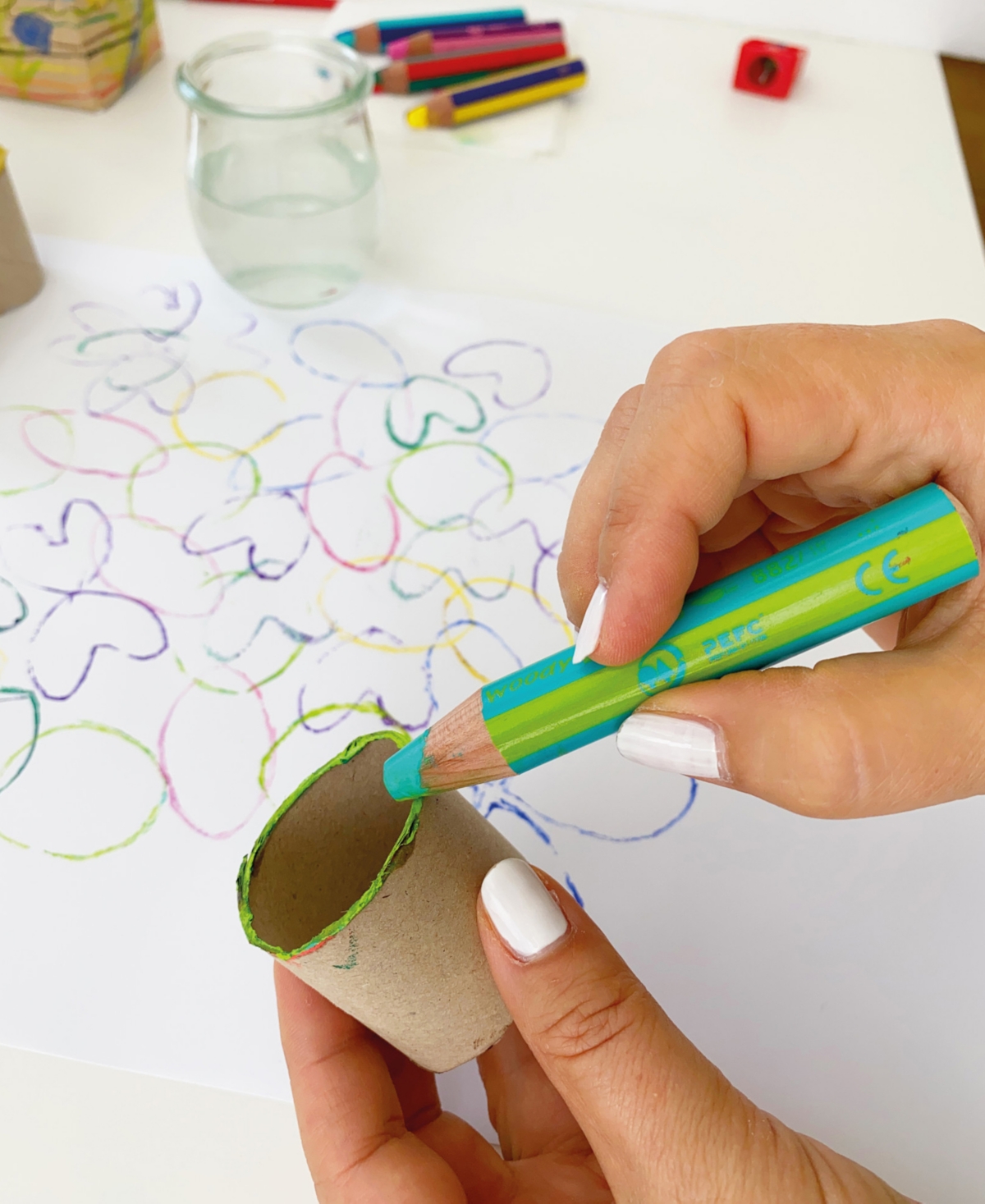 Stabilo Woody 3 In 1 Duo Pencil Set, 10 Piece With Sharpener In Multi-colored