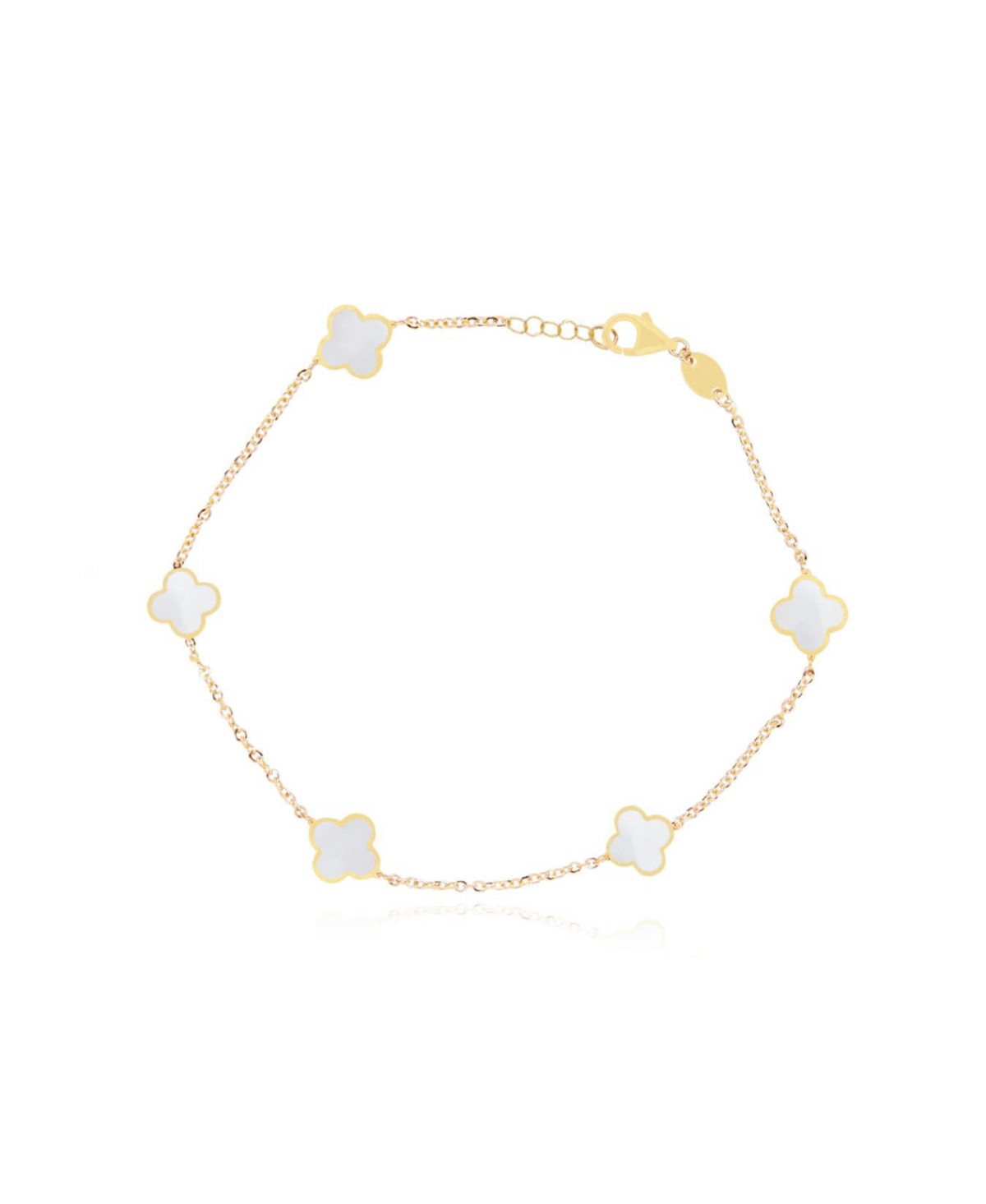 THE LOVERY MINI MOTHER OF PEARL CLOVER BRACELET