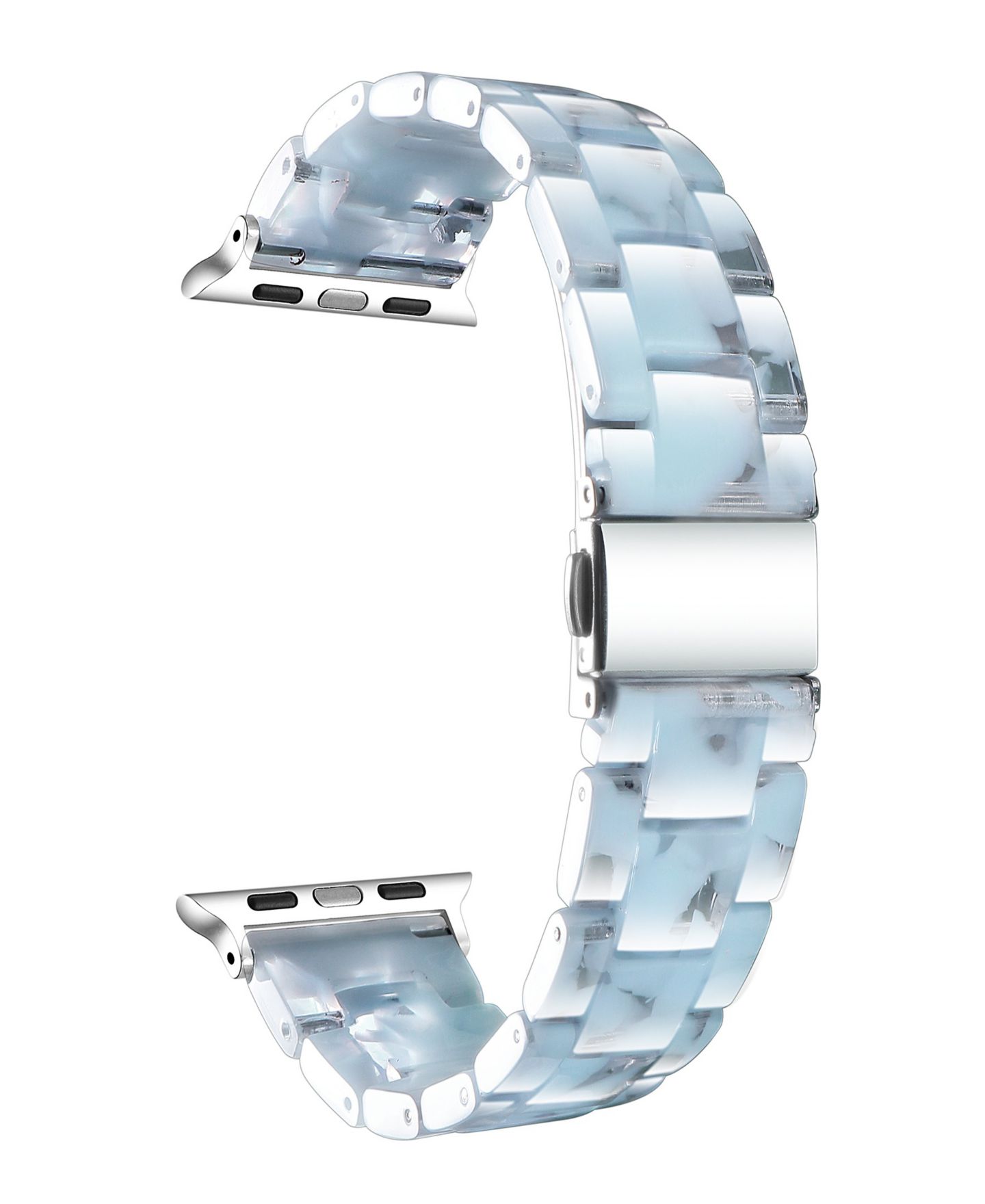 Ремешок для часов Posh Tech Claire Resin Band for Apple Watch 44,45,46, 49mm, цвет: Светлый синий — фото 2