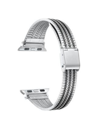 Unisex Eliza Stainless Steel Bicolor Band for Apple Watch Size- 38,40,41mm