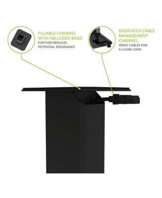 SX22 22" Tall Fillable Speaker Stands with Isolation Feet