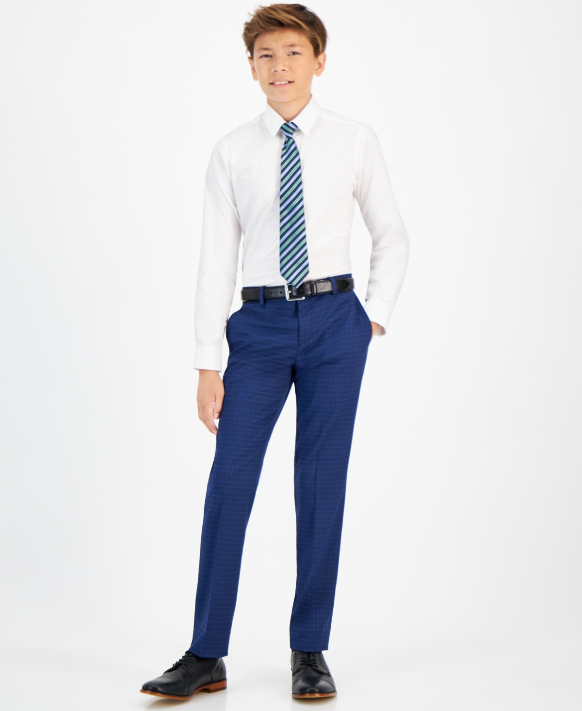 Michael Kors Big Boys Silver Slim Fit Stretch Suit Jacket