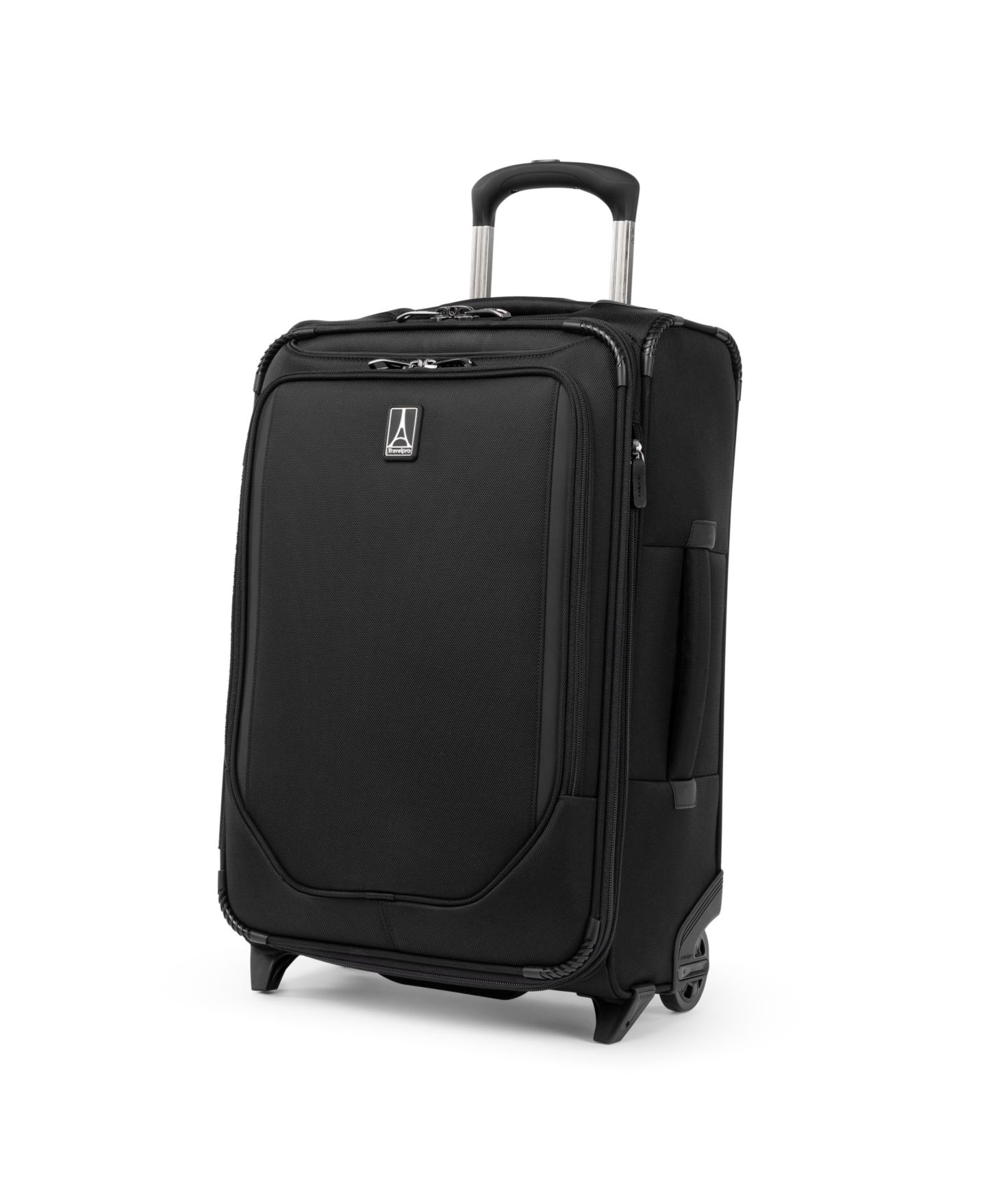Чемодан Travelpro Crew Classic Medium 2-Wheel Carry-on Expandable Rollaboard, цвет: Угольно-чёрный — фото 2
