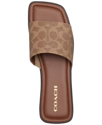 Florence "C" Logo Lug-Sole Slide-On Sandals