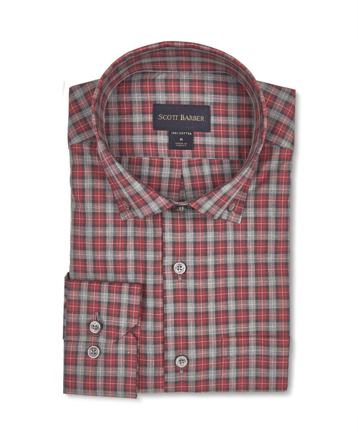 Men's Organic Cotton Plaid Shirt - Ochre