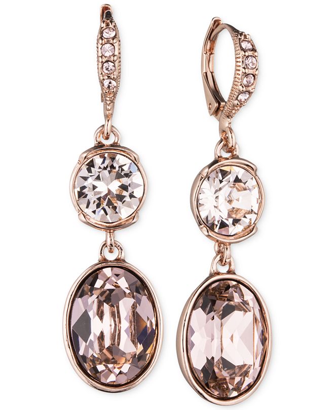 Givenchy Crystal Double Drop Earrings & Reviews - Fashion Jewelry ...