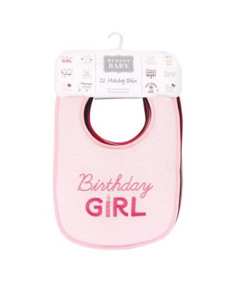Girls 12Pk Fiber Filled Holiday Bibs