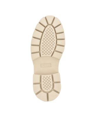 Women's Shutter Lace-Up Logo Pattern Combat Boots