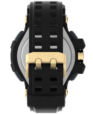 UFC Men's Combat Analog-Digital Black Resin Watch, 53mm