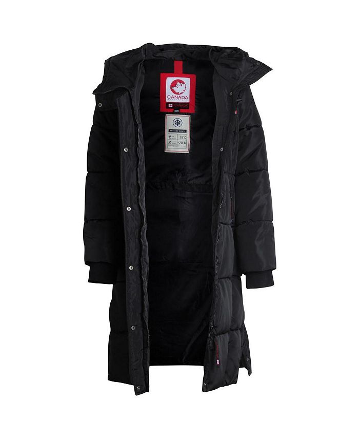 Canada Weather Gear Women's Quilted Long Puffer Jacket Macy's