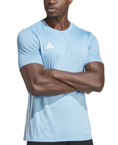 Мужская футболка adidas Tabela 23 Slim-Fit Performance, цвет: Светлый синий / Белый