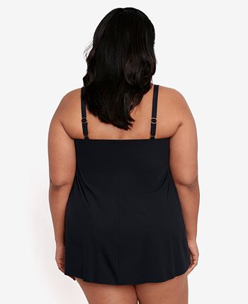 Lauren Ralph Lauren Plus Size Strapless Flyaway One-Piece Swimsuit