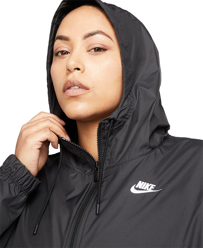 Nike Plus Size Sportswear Essential Repel Woven Jacket - Macy's