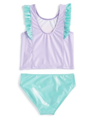Disney Princess Little Girls The Little Mermaid Tankini Swimsuit, 2 Piece Set