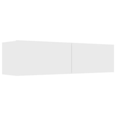 TV Stand White 47.2"x11.8"x11.8" Engineered Wood