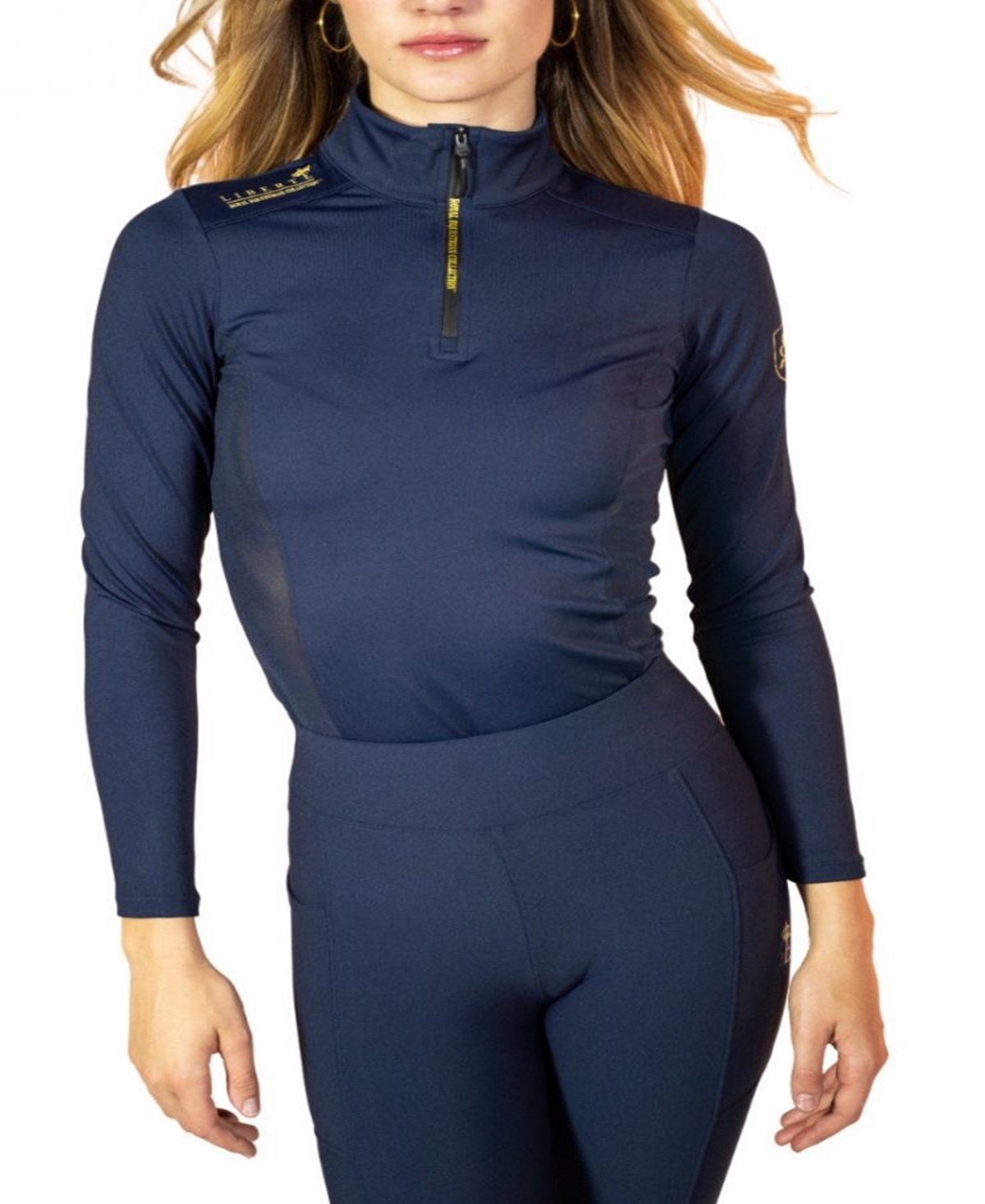 Royal Equestrian Liberte Base Layer Uv Protection Sport Top - Olive