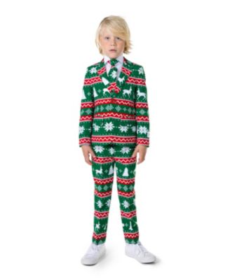 OppoSuits Boys Christmas Suit Festive Green Size 4