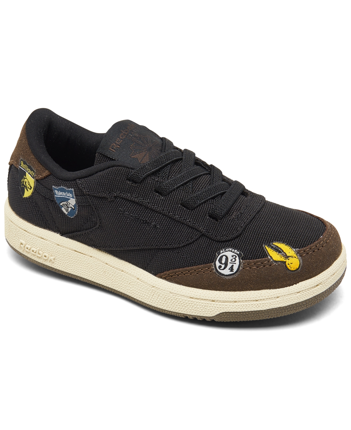 Reebok Babies' Toddler Kids X Harry Potter Club C 85 Casual Sneakers From Finish Line In Night Black/alabaster/brown