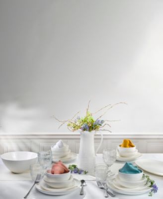 Fez 16 Pc. Double Bowl Dinnerware Set, Service for 4