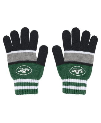 Women's New York Jets Stripe Glove and Scarf Set