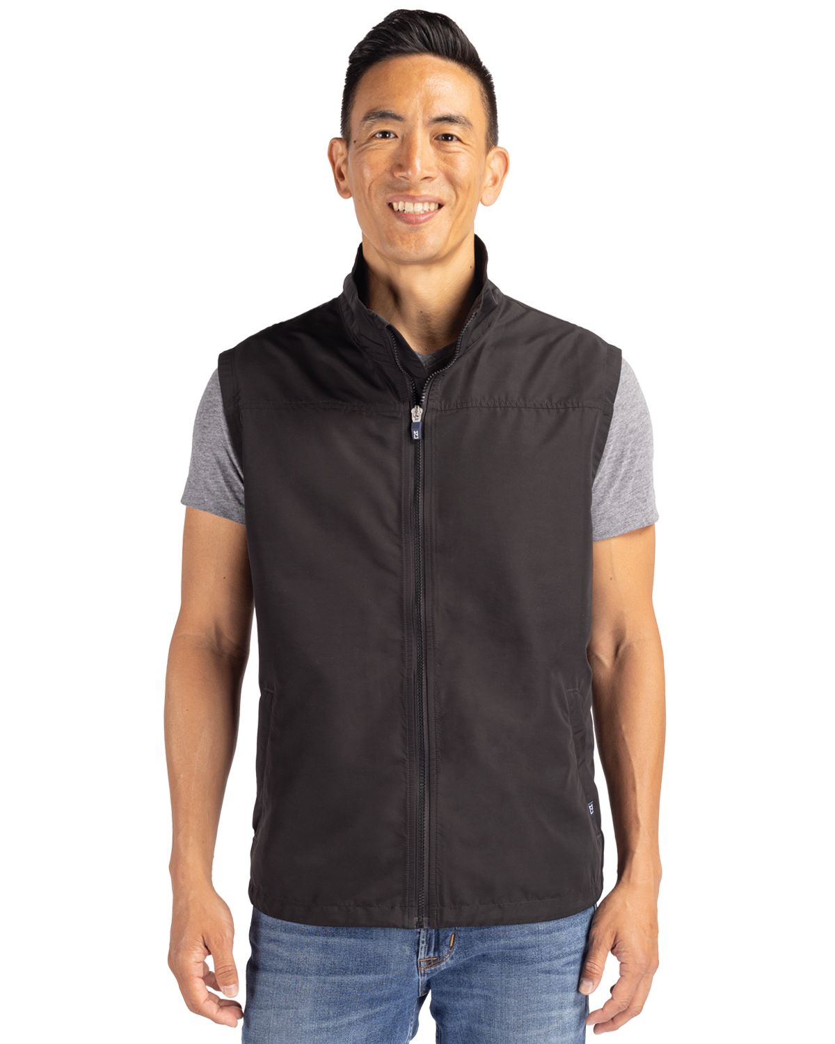 Charter Eco Recycled Mens Big & Tall Full-Zip Vest - Polished