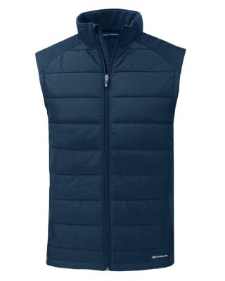 Men's Cutter and Buck Evoke Hybrid Softshell Recycled Full Zip Vest