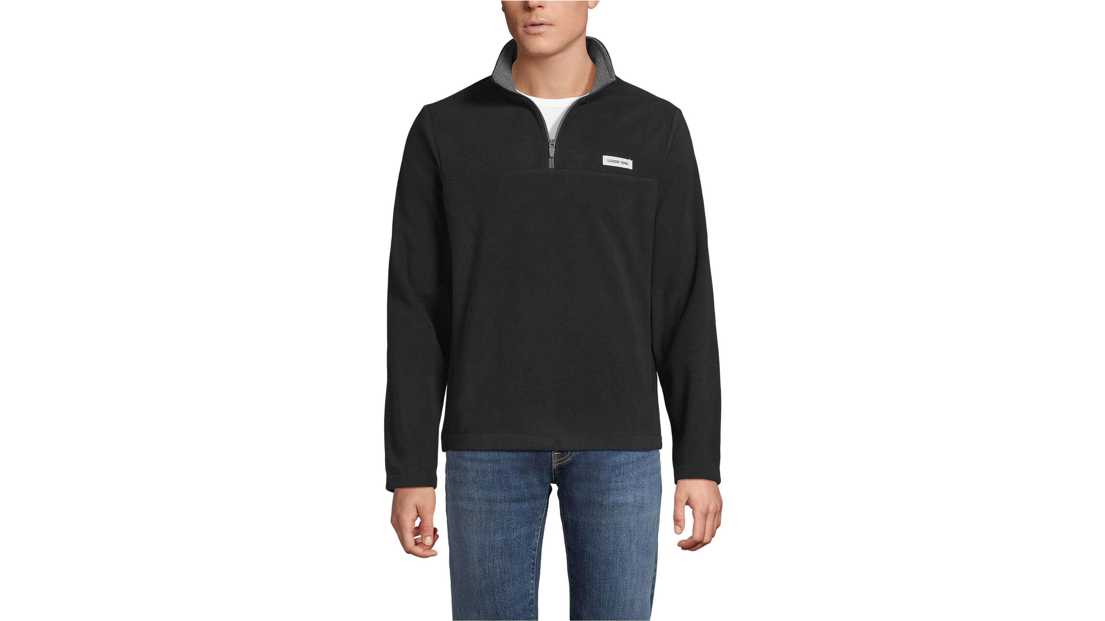 Lands' End Big & Tall Anyweather Fleece Quarter Zip Pullover