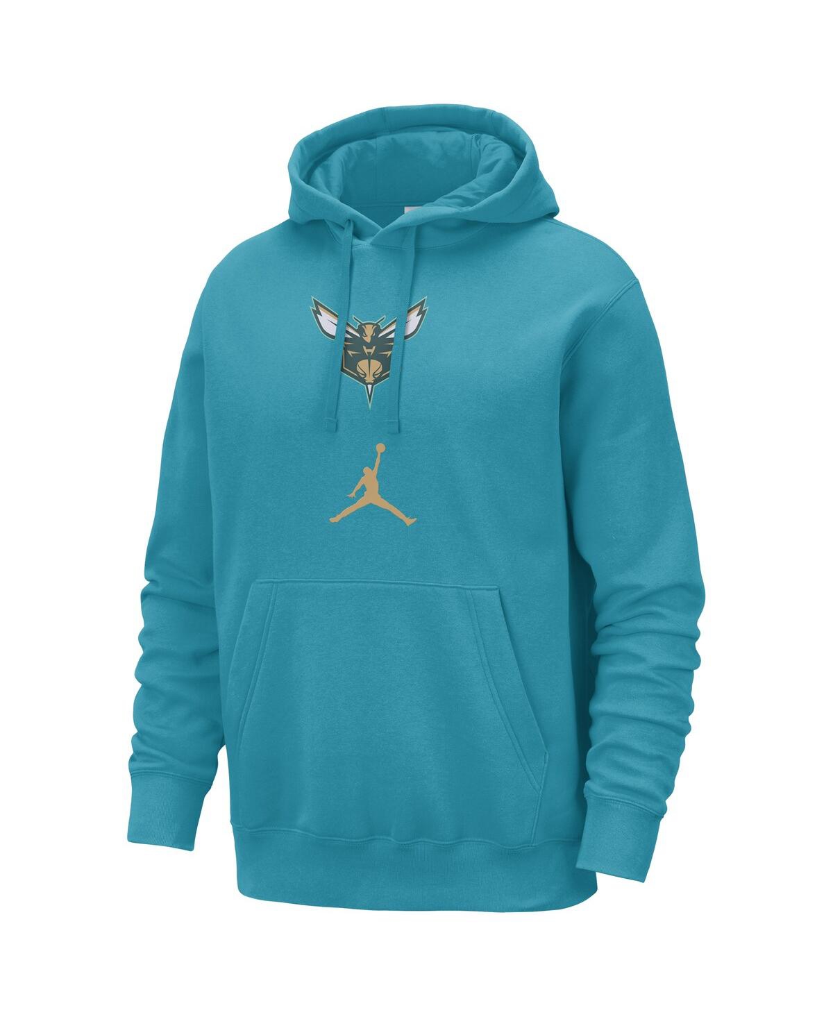 Men's NikeCharlotte Hornets 2023/24 City Edition Essential Club Pullover Hoodie - Teal