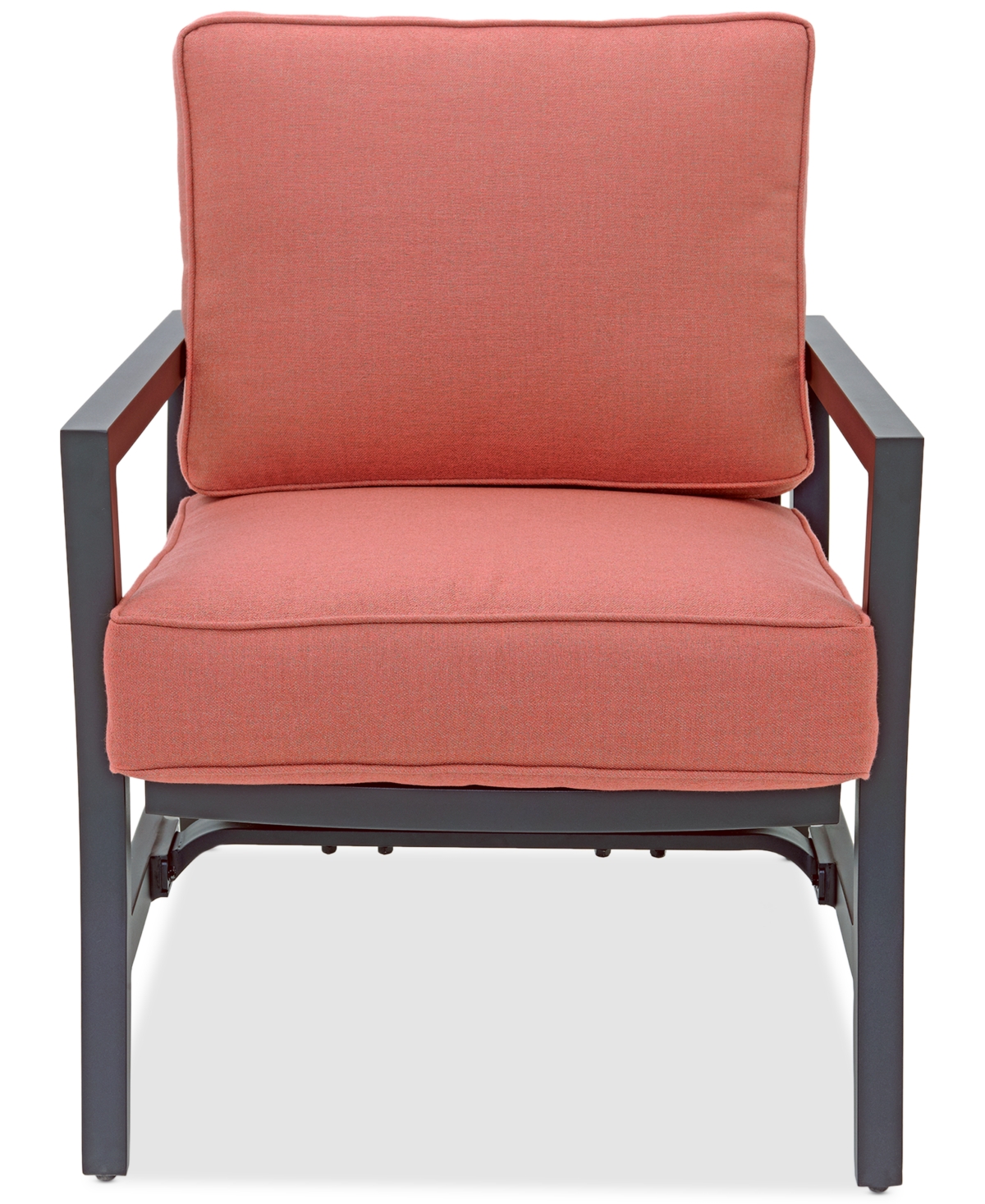 Agio Astaire Outdoor 3-pc Rocker Chair Set (2 Rocker Chairs + 1 End Table) In Peony Brick Red
