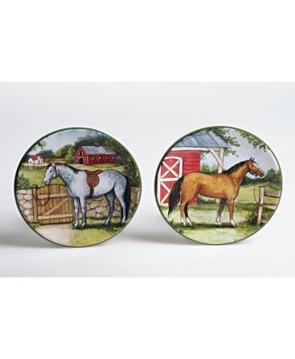 Clover Farm 4-Pc. Canape Plates asst.