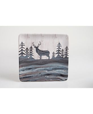 Fluidity Lodge 4 Piece Dessert Plate