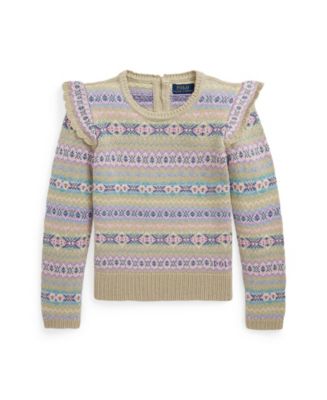 Polo Ralph Lauren Kids Fair Isle Cotton/Wool Blend Sweater Size XL (16) buy - NEW