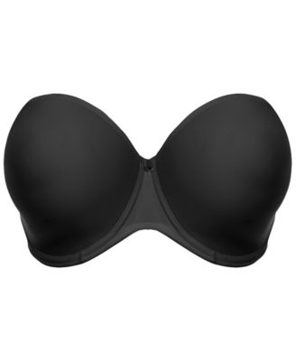 Women's Plus Size Smooth Underwire Molded Strapless Bra EL4300