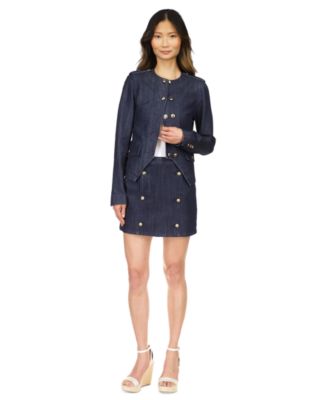 Michael Kors - Women's Button-Front Denim Jacket